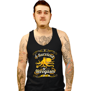 Daily_Deal_Shirts Tank Top, Unisex / Small / Black I Survived The Hero Gathering