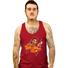 Load image into Gallery viewer, Daily_Deal_Shirts Tank Top, Unisex / Small / Red The Wings Of Liberty
