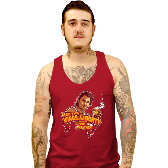 Daily_Deal_Shirts Tank Top, Unisex / Small / Red The Wings Of Liberty
