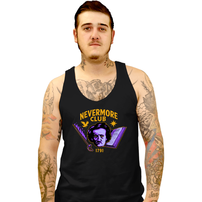 Secret_Shirts Tank Top, Unisex / Small / Black Nevermore Club