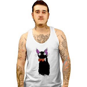 Shirts Tank Top, Unisex / Small / White Watercolor Cat