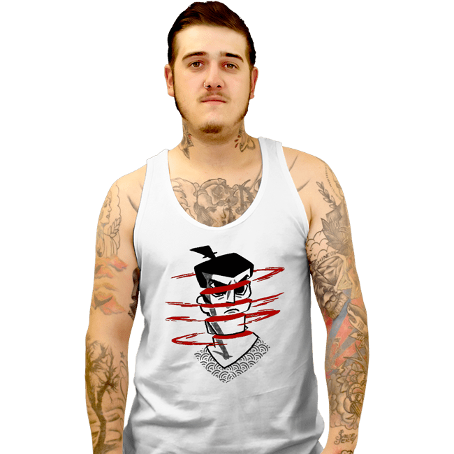 Shirts Tank Top, Unisex / Small / White Samura Slash