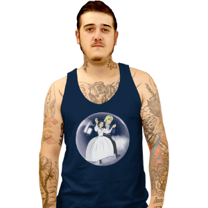 Shirts Tank Top, Unisex / Small / Navy Fly In A Bubble