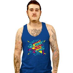 Shirts Tank Top, Unisex / Small / Royal Blue And a Bag of Chips