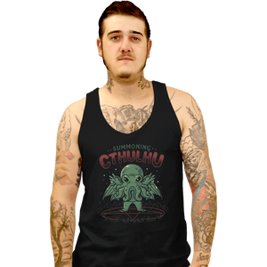 Shirts Tank Top, Unisex / Small / Black Summoning Cthulhu