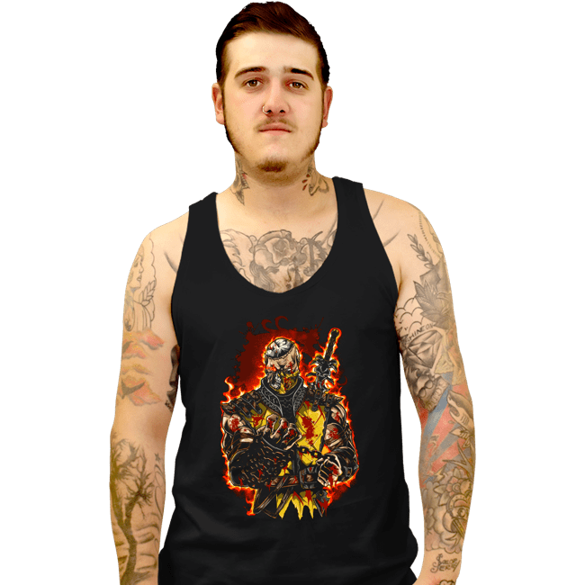 Secret_Shirts Tank Top, Unisex / Small / Black Blazing Retribution