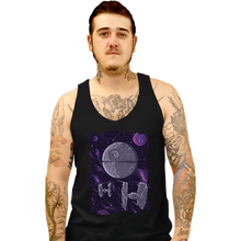 Load image into Gallery viewer, Daily_Deal_Shirts Tank Top, Unisex / Small / Black Pixel Death Star
