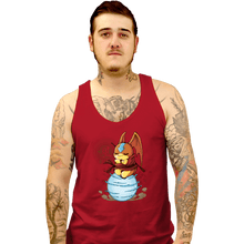 Load image into Gallery viewer, Daily_Deal_Shirts Tank Top, Unisex / Small / Red Digi Air Bending
