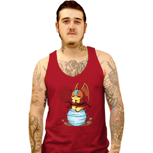Daily_Deal_Shirts Tank Top, Unisex / Small / Red Digi Air Bending