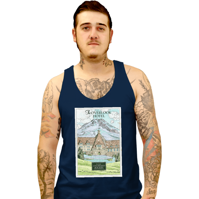 Secret_Shirts Tank Top, Unisex / Small / Navy Stay At The Overlook Hotel