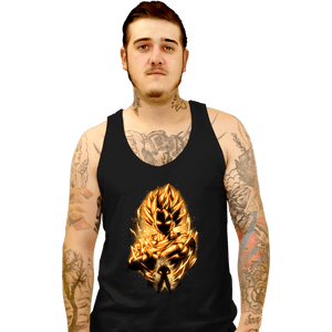 Shirts Tank Top, Unisex / Small / Black Golden Saiyan Vegito