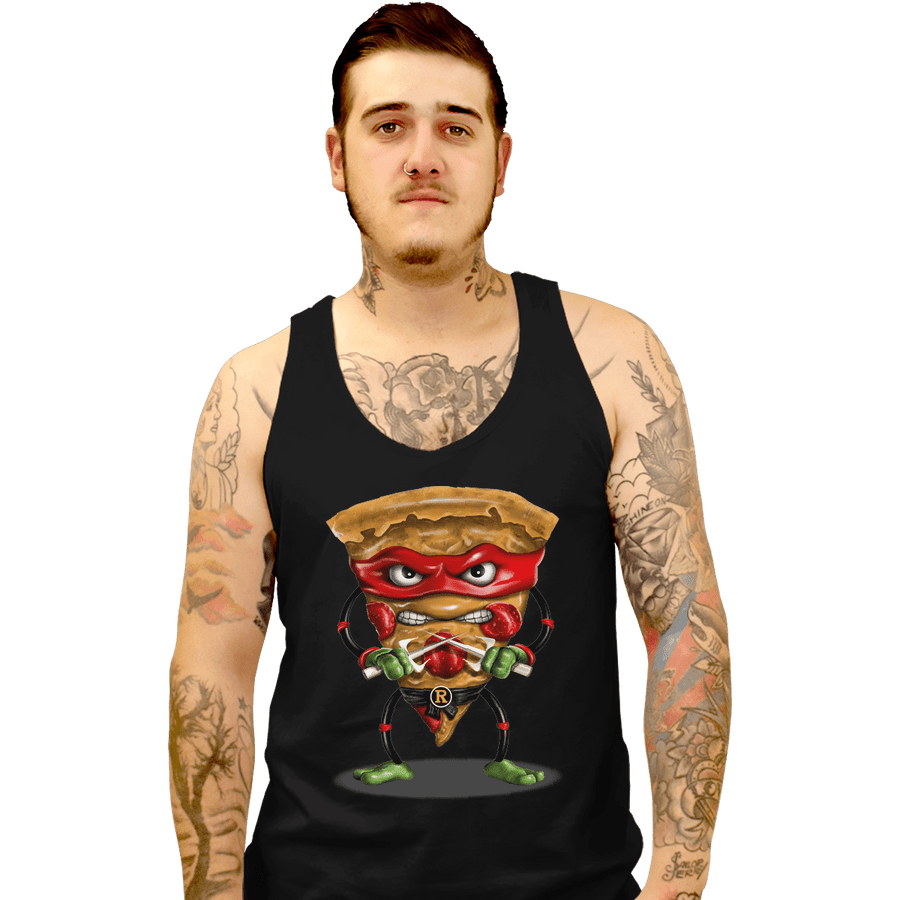 Shirts Tank Top, Unisex / Small / Black Ninja Pizza