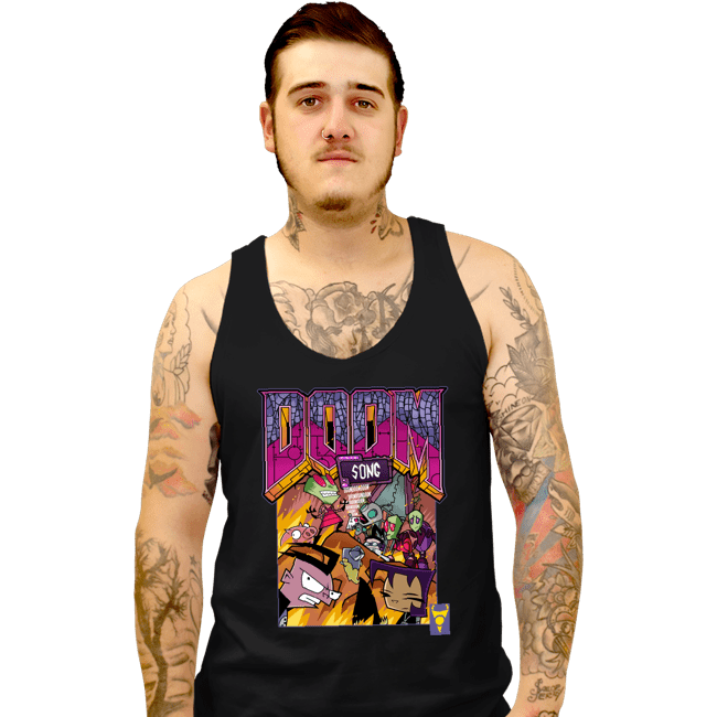 Daily_Deal_Shirts Tank Top, Unisex / Small / Black DOOOM