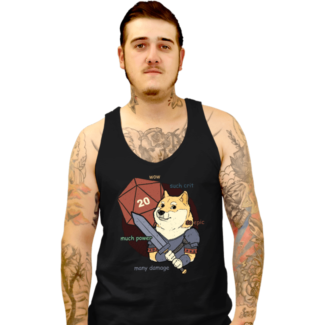 Daily_Deal_Shirts Tank Top, Unisex / Small / Black Doge Meme