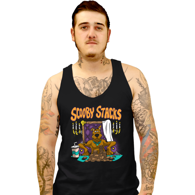Daily_Deal_Shirts Tank Top, Unisex / Small / Black Scooby Stacks