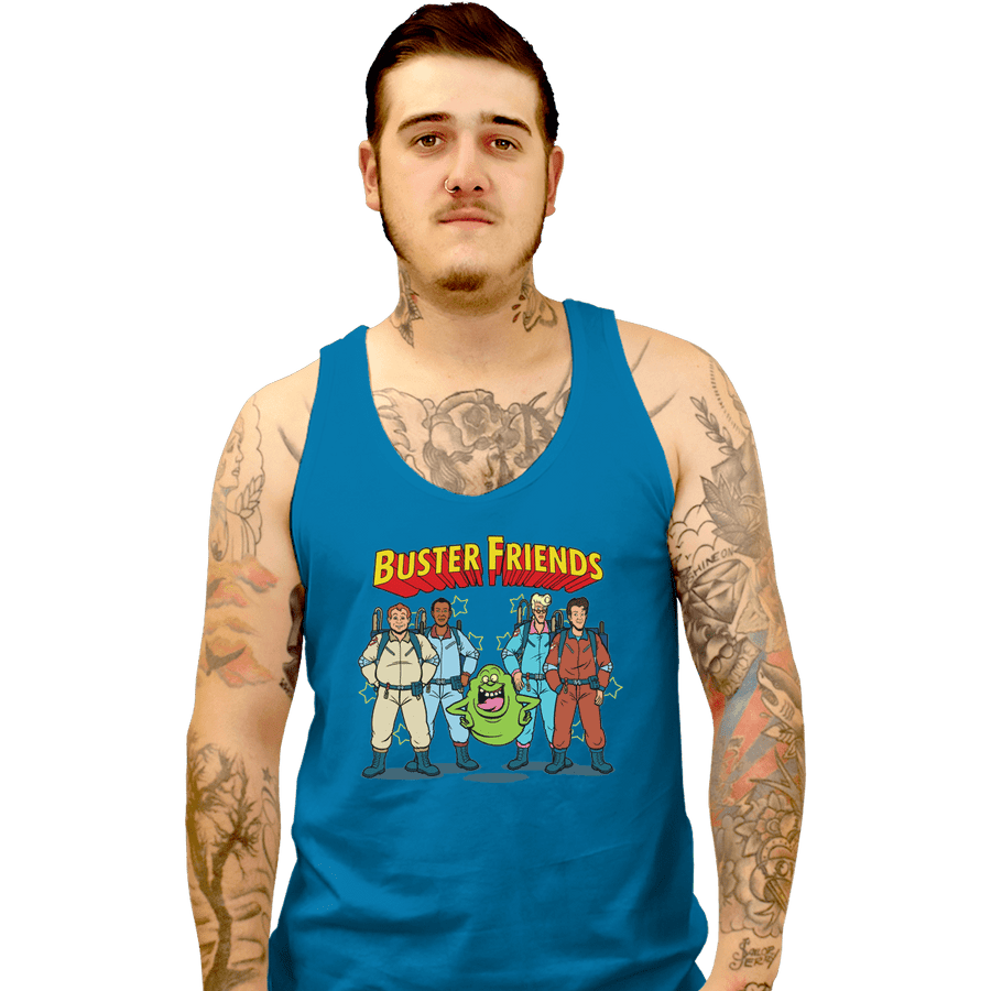Shirts Tank Top, Unisex / Small / Sapphire Buster Friends