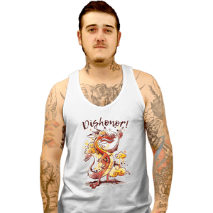 Shirts Tank Top, Unisex / Small / White Dishonor