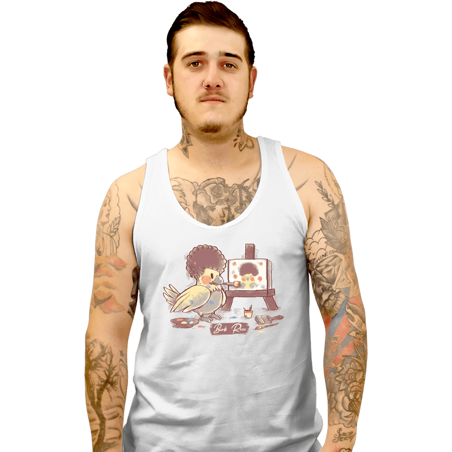 Shirts Tank Top, Unisex / Small / White Birb Ross
