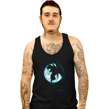 Load image into Gallery viewer, Shirts Tank Top, Unisex / Small / Black Moonlight Dragon Rider
