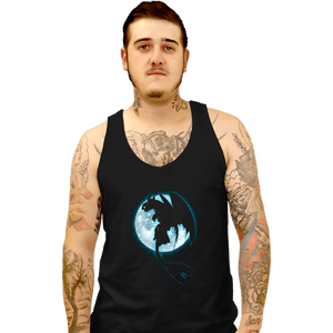 Shirts Tank Top, Unisex / Small / Black Moonlight Dragon Rider