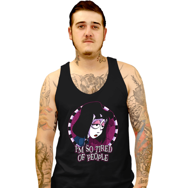 Secret_Shirts Tank Top, Unisex / Small / Black Tired Of People