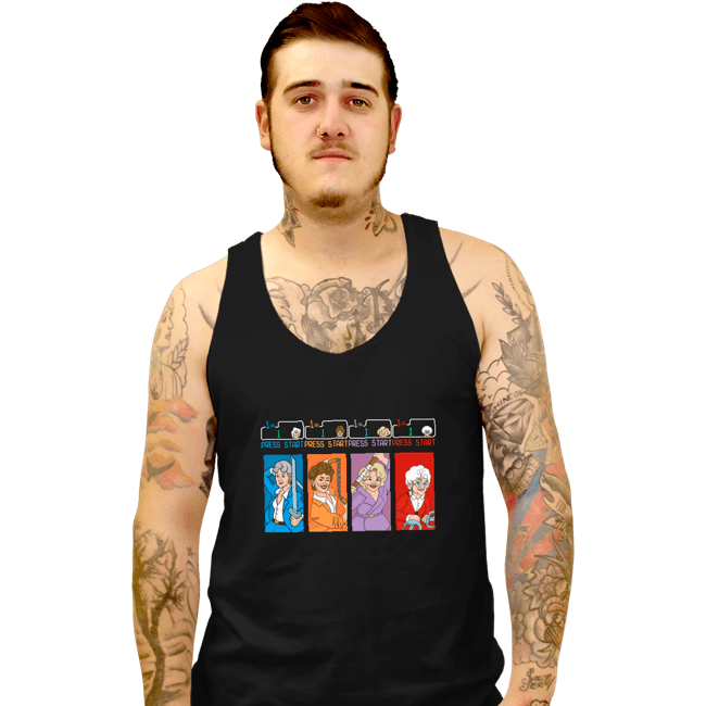 Daily_Deal_Shirts Tank Top, Unisex / Small / Black Golden Ninjas