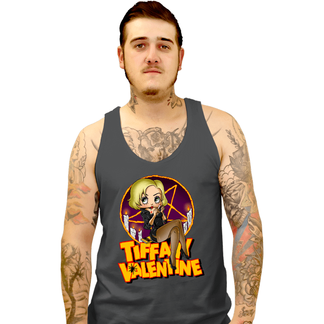 Shirts Tank Top, Unisex / Small / Charcoal Tiffany Valentine