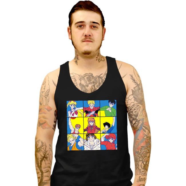 Secret_Shirts Tank Top, Unisex / Small / Black Anime Heart Of A 90s Kid