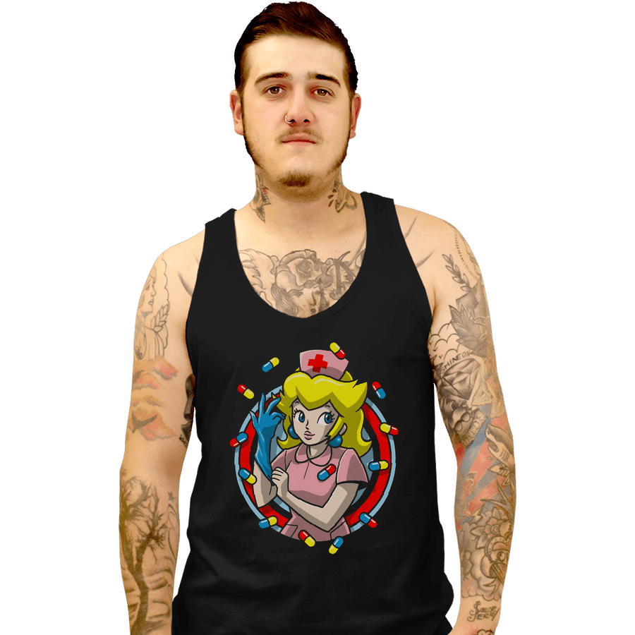 Shirts Tank Top, Unisex / Small / Black Nurse Toadstool