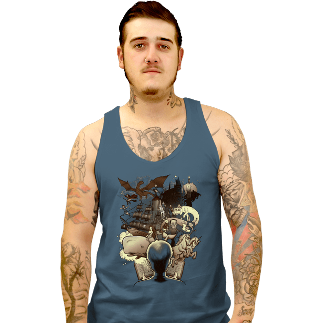 Shirts Tank Top, Unisex / Small / Indigo Blue Books