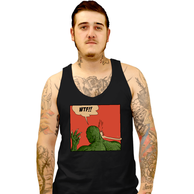 Secret_Shirts Tank Top, Unisex / Small / Black Lizard Slap