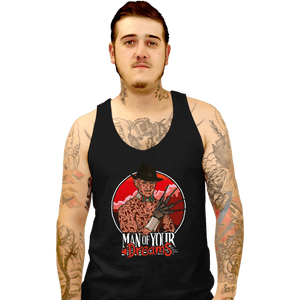 Shirts Tank Top, Unisex / Small / Black Man Of Your Dreams