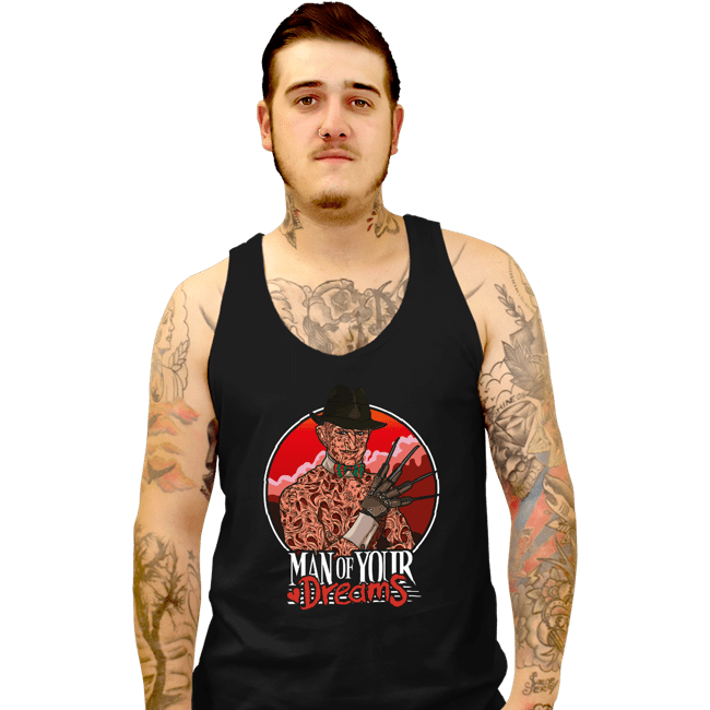 Shirts Tank Top, Unisex / Small / Black Man Of Your Dreams