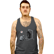 Load image into Gallery viewer, Shirts Tank Top, Unisex / Small / Charcoal Cat-At&#39;s New Gift
