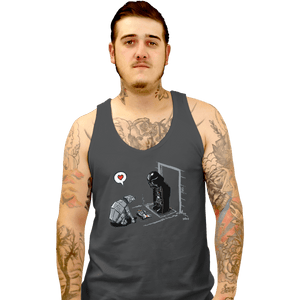Shirts Tank Top, Unisex / Small / Charcoal Cat-At's New Gift