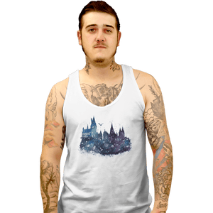 Shirts Tank Top, Unisex / Small / White Watercolor School