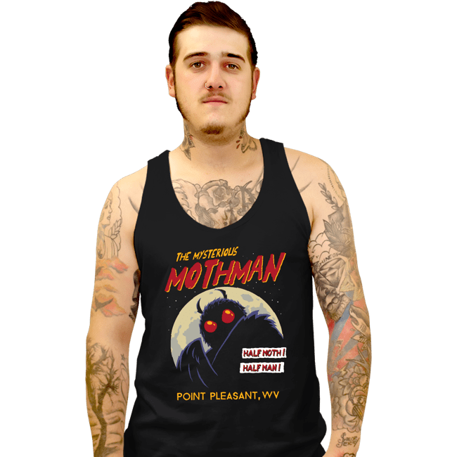 Daily_Deal_Shirts Tank Top, Unisex / Small / Black Mothman