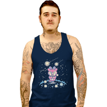 Load image into Gallery viewer, Shirts Tank Top, Unisex / Small / Navy Starry Owl

