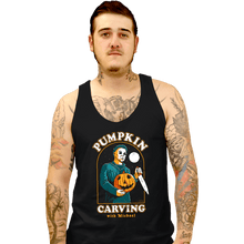 Load image into Gallery viewer, Secret_Shirts Tank Top, Unisex / Small / Black Halloween Carving
