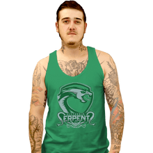 Load image into Gallery viewer, Shirts Tank Top, Unisex / Small / Irish Green Slytherin Serpents

