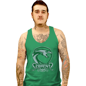 Shirts Tank Top, Unisex / Small / Irish Green Slytherin Serpents