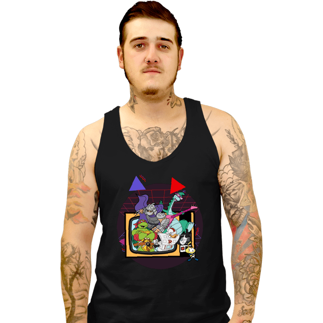 Daily_Deal_Shirts Tank Top, Unisex / Small / Black Toon Takeover