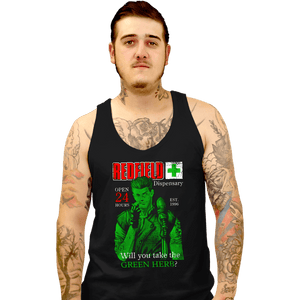 Last_Chance_Shirts Tank Top, Unisex / Small / Black Redfield Green Herb