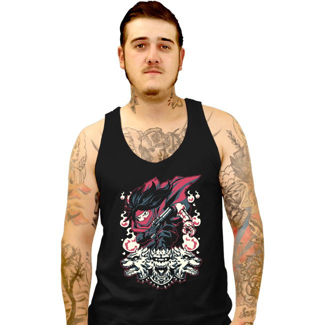Secret_Shirts Tank Top, Unisex / Small / Black FF7 Cerberus