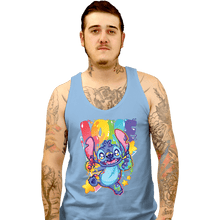 Load image into Gallery viewer, Shirts Tank Top, Unisex / Small / Powder Blue Alien Says Love
