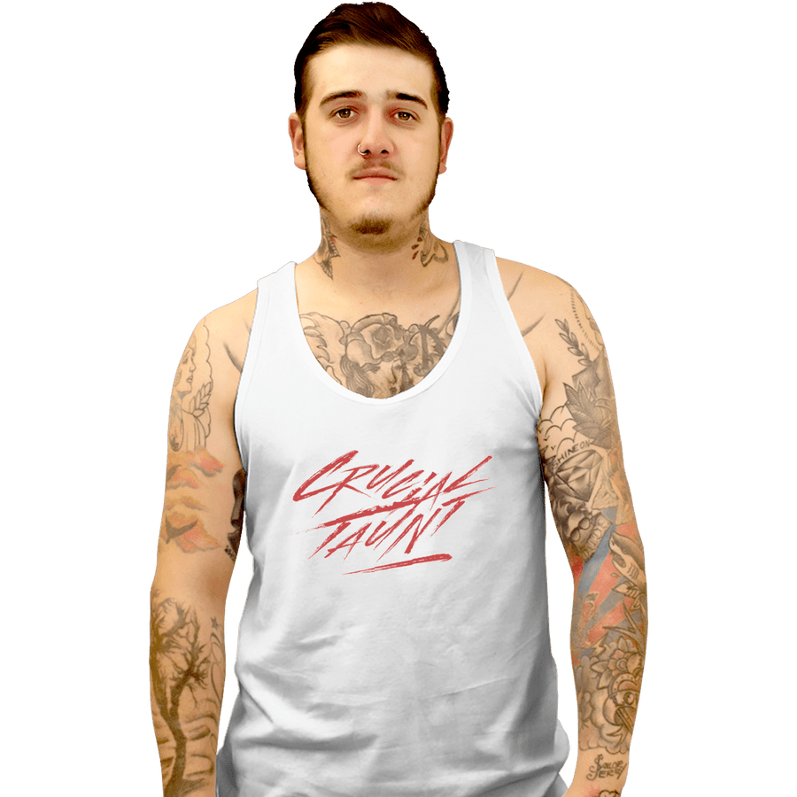 Shirts Tank Top, Unisex / Small / White Crucial Taunt