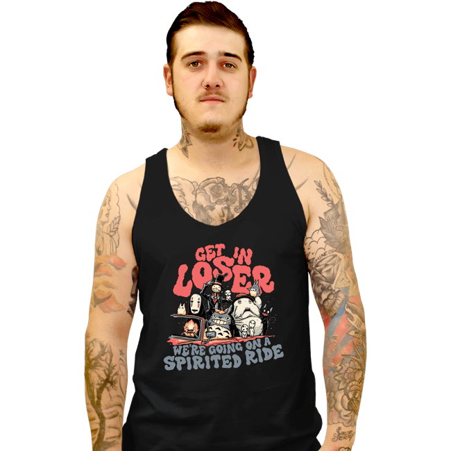Daily_Deal_Shirts Tank Top, Unisex / Small / Black Spirited Ride