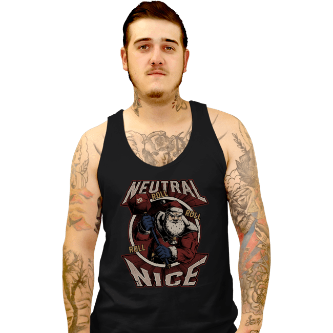 Shirts Tank Top, Unisex / Small / Black Neutral Nice Santa