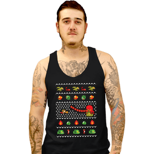 Shirts Tank Top, Unisex / Small / Black Alex Kidd In Christmas World