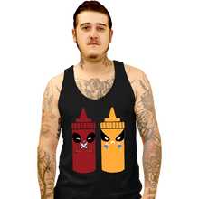 Load image into Gallery viewer, Secret_Shirts Tank Top, Unisex / Small / Black X Sauce
